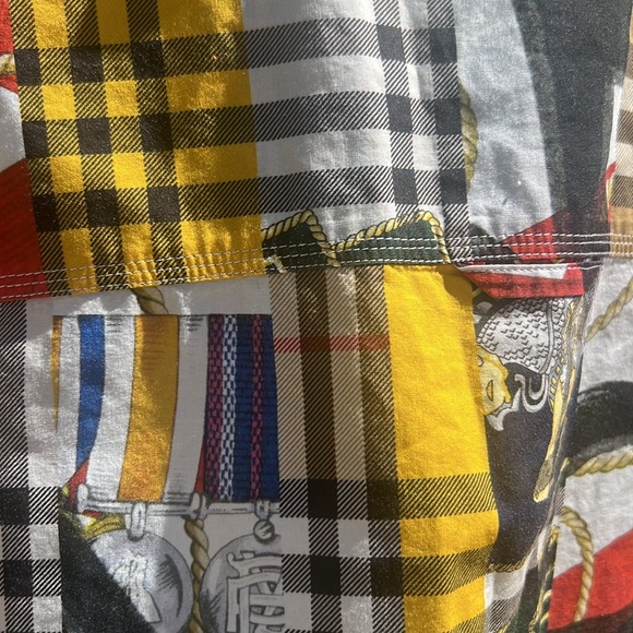 Burberry London Chester Mixed Printed Button Shirt.size Xl.💛 - Picture 13 of 16